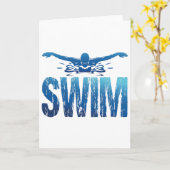 Swim -  zwemmer kaart (Gele Bloem)