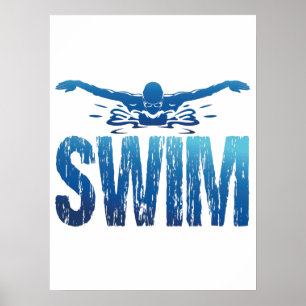 Swim -  zwemmer poster