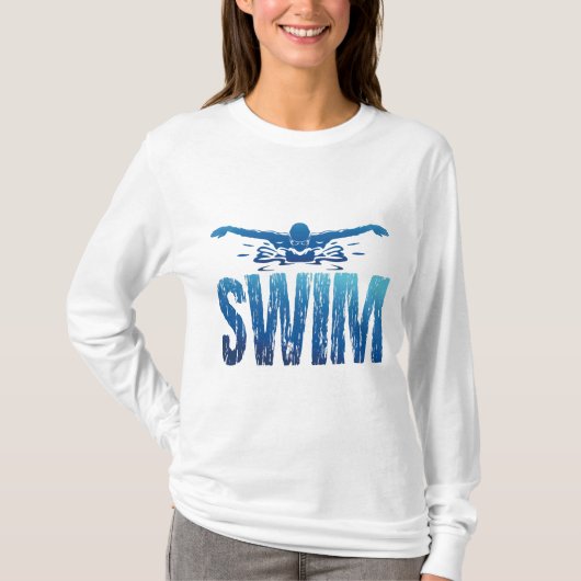 Swim -  zwemmer t-shirt (Voorkant)