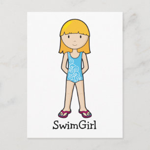 SwimGirl Briefkaart