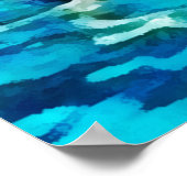 Swimmer Birthday Swimming Party Poster (Hoek)