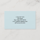 Swimmer Coach Visitekaartje (Achterkant)