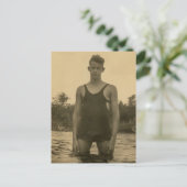 Swimmer Lad Briefkaart (Staand voorkant)