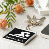 Swimmer Man Sleutelhanger (Zijkant)