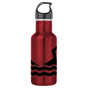 Swimmer Silhouette Liberty Waterfles
