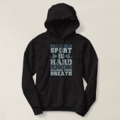 Swimmer Swim Athlete met uw grote Funny Swi Hoodie (Design voorkant)