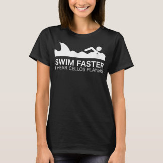 SWimmer Swim Team Geboren in vlinderslag T-shirt