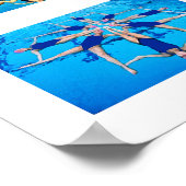 Swimmer Synchronized Swimming Poster (Hoek)