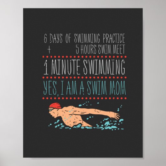 Swimmimg Mama Poster (Voorkant)