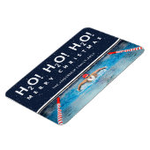 swimming Christmas foliday card Magneet (Linkerzijde)