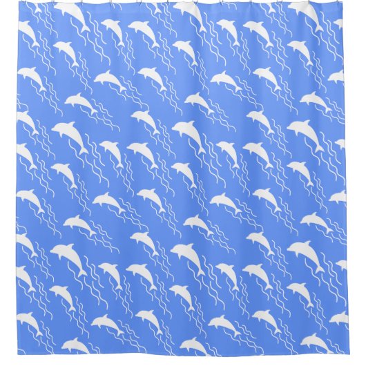 Swimming dolphins design douchegordijn (Voorkant)