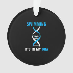 Swimming Its In My DNA Funny Swimer Cool Love