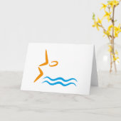 swimming kaart (Gele Bloem)