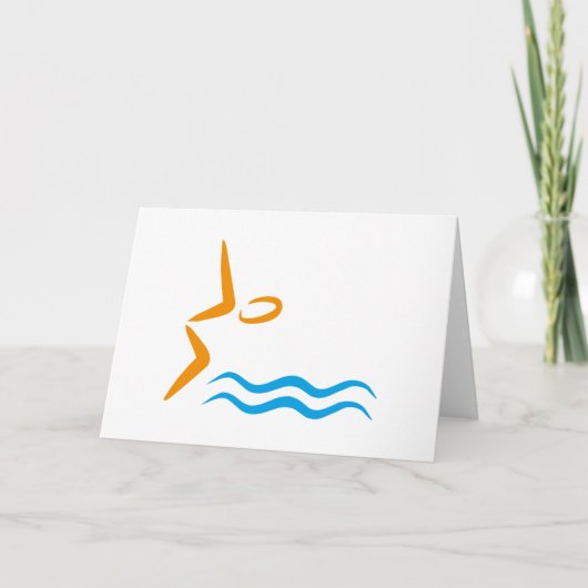 swimming kaart (Voorkant)