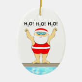 Swimming Keepsake ceramic ornament (Voorkant)