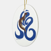 Swimming Otter Ornament (Links)