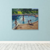 Swimming Pool Canvas Afdruk (Insitu (Houten vloer))