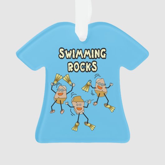 Swimming Rocks Ornament (voorkant)