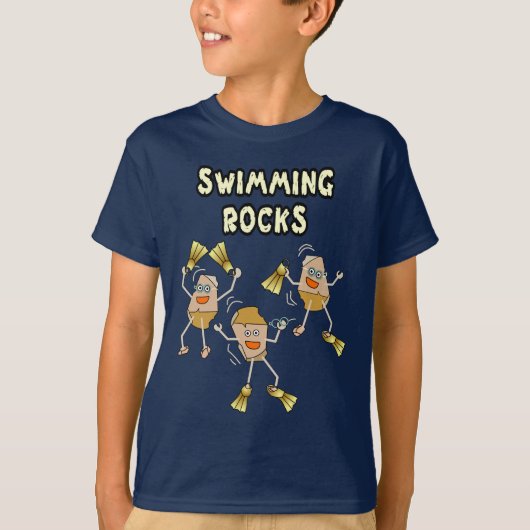 Swimming Rocks T-shirt (Voorkant)