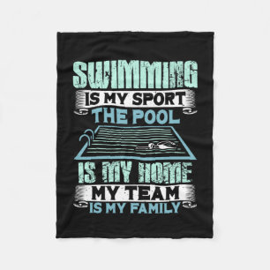 SWimming Swim Gift Fleece Deken