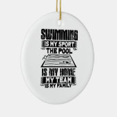 SWimming Swim Gift Keramisch Ornament (Rechts)
