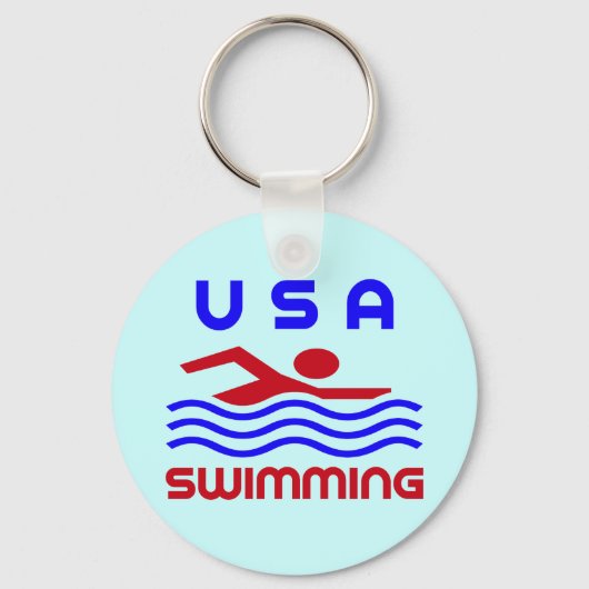 SWIMMING UIT DE VS SLEUTELHANGER (Voorkant)