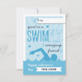Swimply Incroyable | Carte de la Saint-Valentin po (Devant)