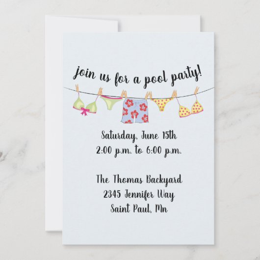 Swimsuit Kaart (Voorkant)