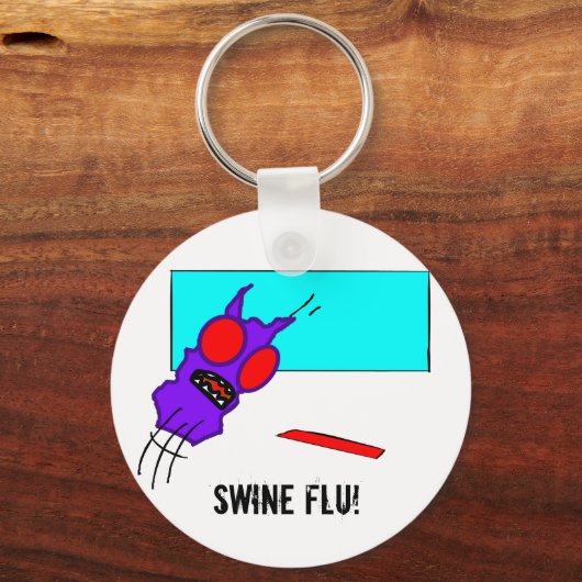 Swine Flu Keyhcain Sleutelhanger (Voorkant)