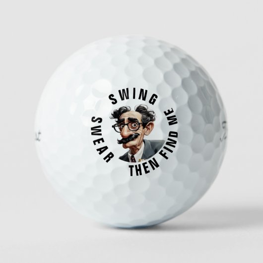 Swing And Swear Titleist Pro V1 Golfballen (Voorkant)
