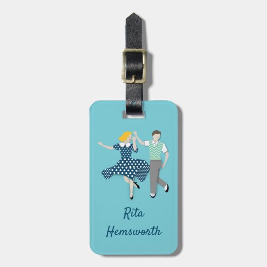 Swing Dance Bagagelabel (Voorkant verticaal)