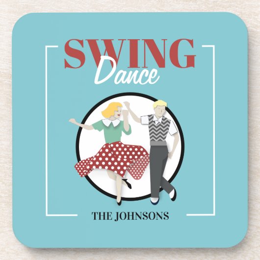 Swing Dance Bier Onderzetter (Voorkant)