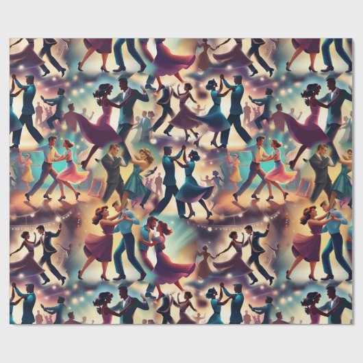 Swing Dance Cadeaupapier (Vlak)
