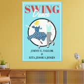 Swing Dance Canvas Afdruk (Insitu (Woonkamer))