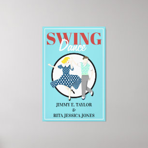 Swing Dance Canvas Afdruk