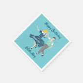 Swing Dance Couple Servet (Hoek)