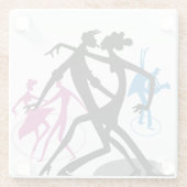 Swing Dance Glazen Onderzetter (Achterkant)