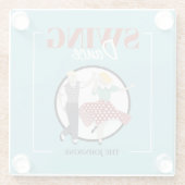 Swing Dance Glazen Onderzetter (Achterkant)