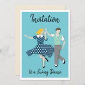 Swing Dance Kaart (Voorkant / Achterkant)