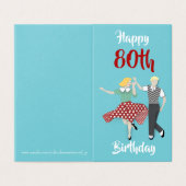 Swing Dance Kaart (Buitenkant ongevouwen)