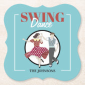 Swing Dance Kartonnen Onderzetters (Voorkant)