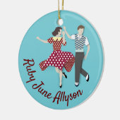 Swing Dance Keramisch Ornament (Links)