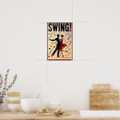  Swing Dance Night Poster (Keuken)