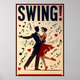  Swing Dance Night Poster
