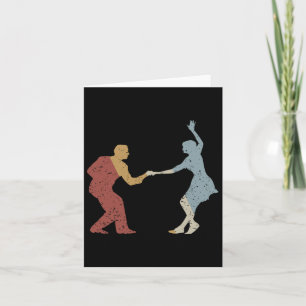 Swing Dance Retro Stijl  Kaart