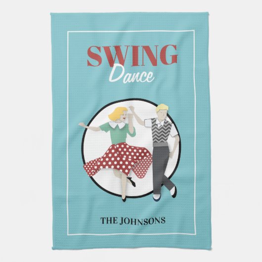 Swing Dance Theedoek (Verticaal)