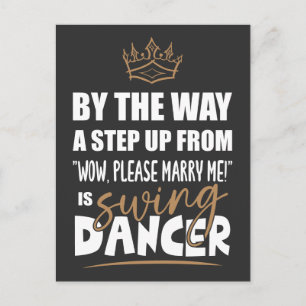Swing Dancer is de Ultimate in Appeal. Leuk cadeau Briefkaart