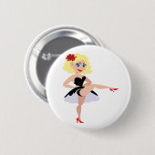 Swing Dancer Ronde Button 5,7 Cm (Voorkant /achterkant)