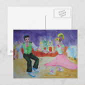 Swing Dancing op zaterdagavond Briefkaart (Voorkant / Achterkant)