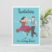 Swing Dans Kaart (Staand voorkant)